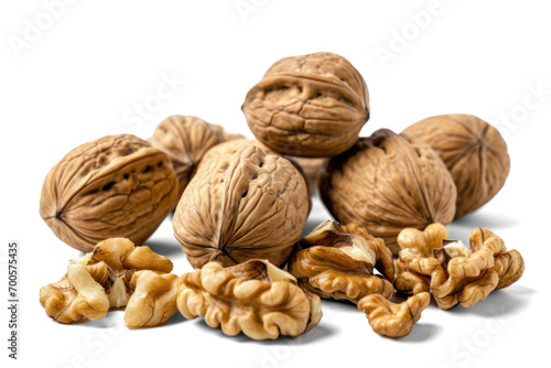 Walnuts Collection on Transparent Background