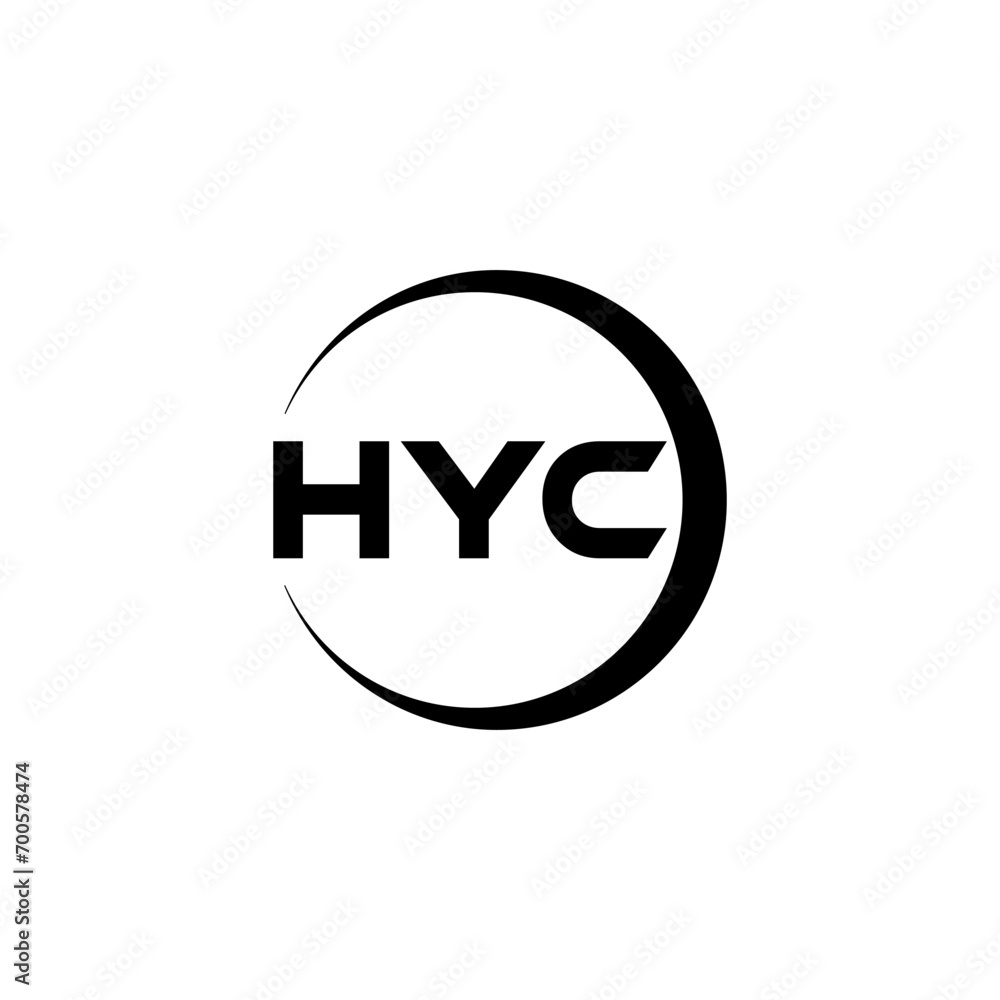 HYC letter logo design with white background in illustrator, cube logo, vector logo, modern alphabet font overlap style. calligraphy designs for logo, Poster, Invitation, etc. HYC letter logo design with white background in illustrator, cube logo, vector logo, modern alphabet font overlap style. calligraphy designs for logo, Poster, Invitation, etc.