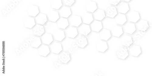 Background with hexagons Abstract background with hexagons.geometric mesh cell texture.Embossed Hexagon , honeycomb white Background,