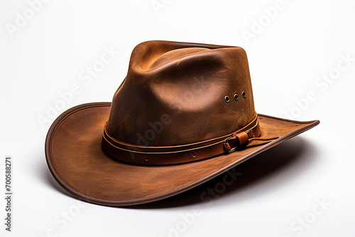 "Hyper-Realistic Isolated Cowboy Hat"