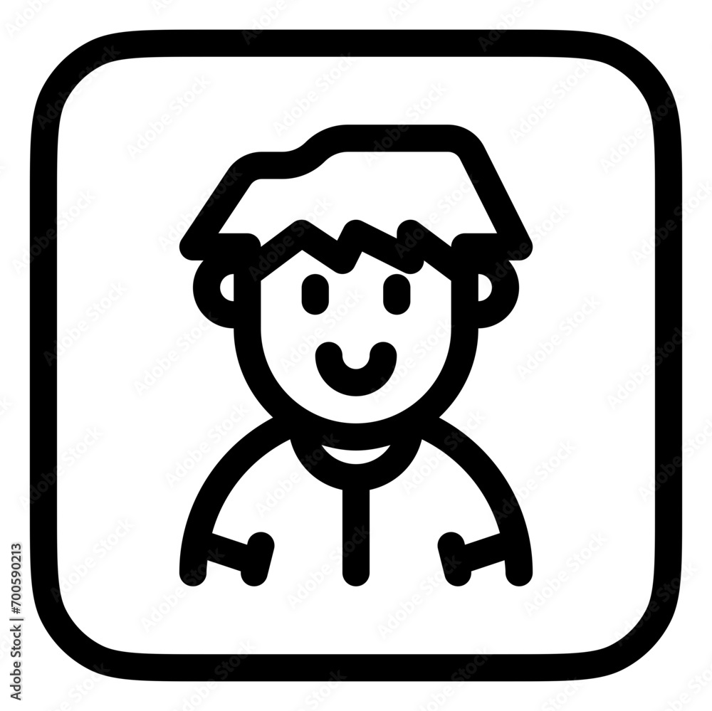 Editable employee avatar vector icon. User, profile, identity, persona. Part of a big icon set family. Perfect for web and app interfaces, presentations, infographics, etc