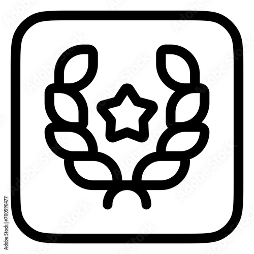 Editable award, laurel, achievement, nomination vector icon. Movie, cinema, entertainment. Part of a big icon set family. Perfect for web and app interfaces, presentations, infographics, etc