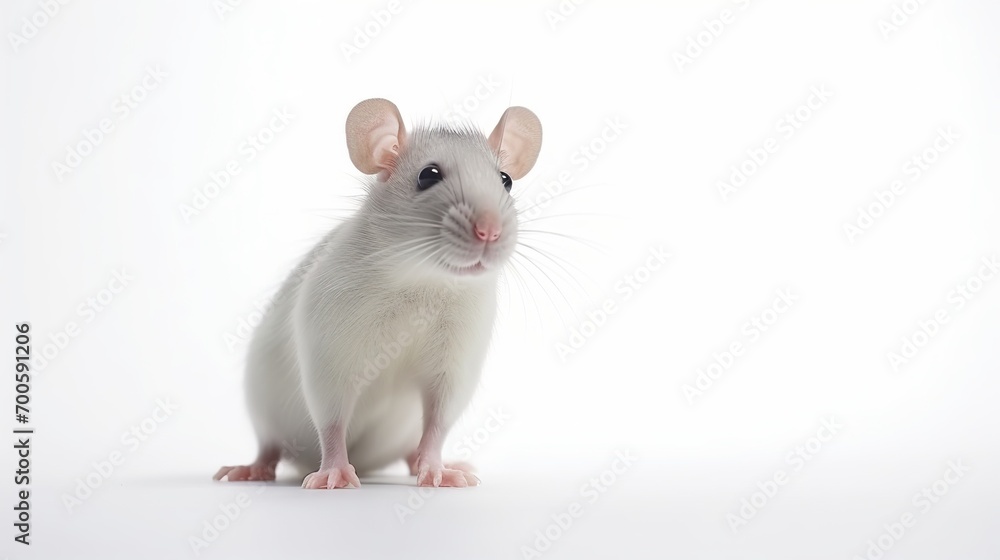 Rat on White Background. Animal, Mammal
Rat on White Background. Animal, Mammal