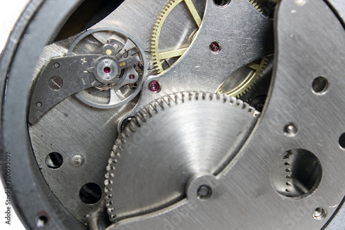 Clock inside clock mechanism device