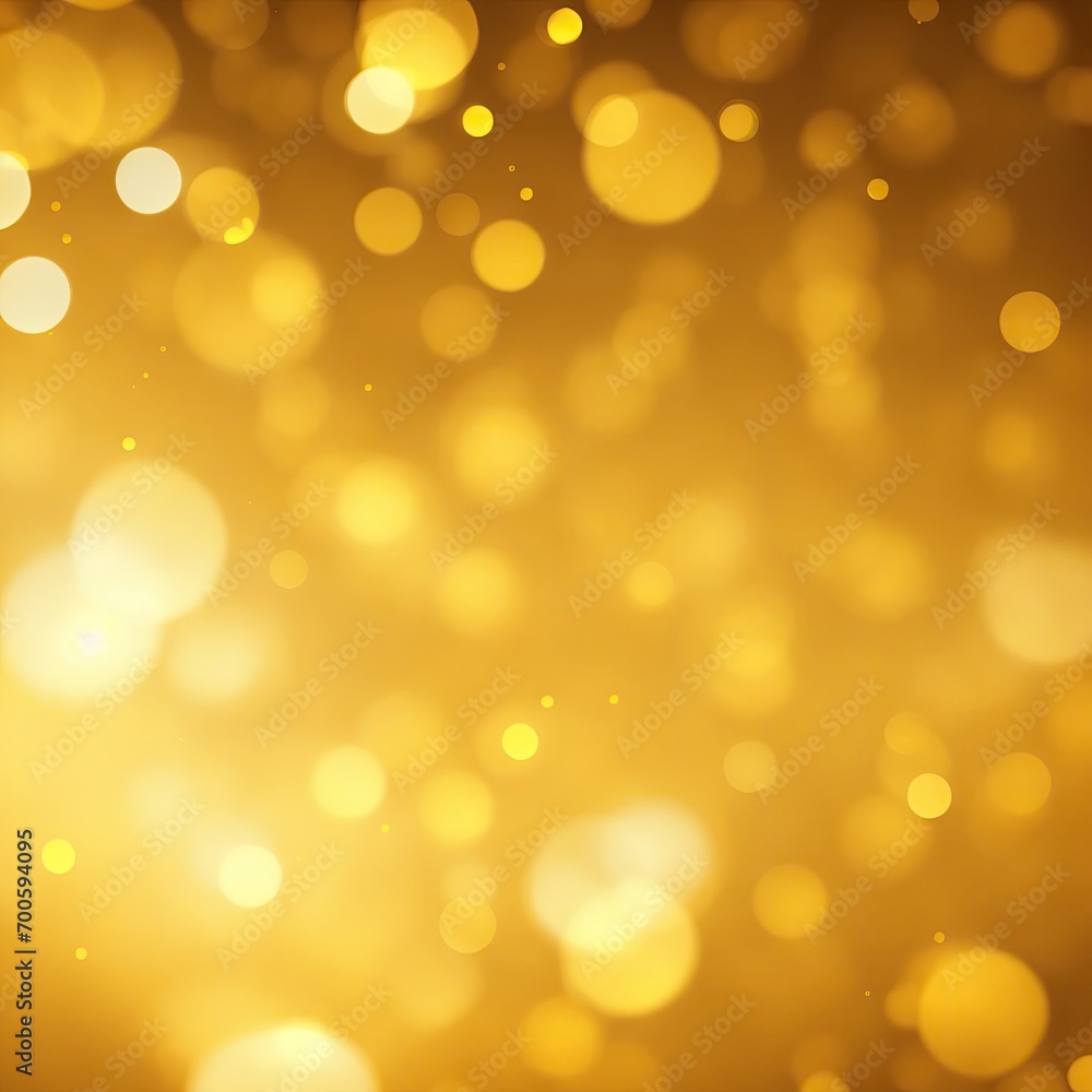Yellow and Gold Abstract bokeh background
