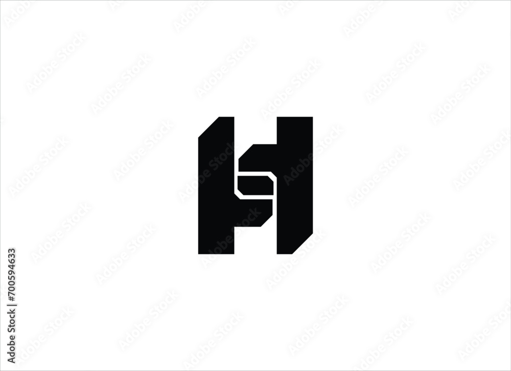 Letter H Logo. Vector deluxe, tech, minimalist H monogram. Letter H Logo. Vector deluxe, tech, minimalist H monogram.