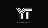 YT, TY, Y, T Abstract Letters Logo Monogram