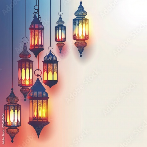 Islamic new year design with hanging lantern poster  © Divine123victory