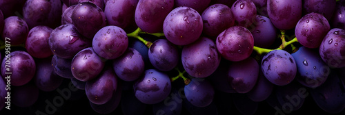 Fresh grapes background. Fruit market