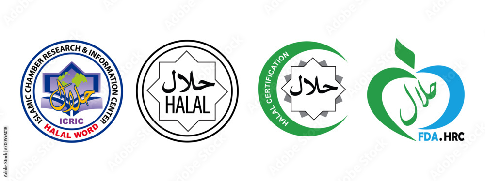 Halal sign for food prepared in the Islamic way Halal sign for food prepared in the Islamic way