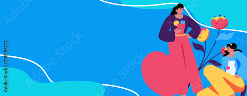 3.12 International Women's Day professional women flat character vector concept operation hand drawn illustration
