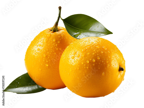 simple clip art of Nance Fruit on white background photo