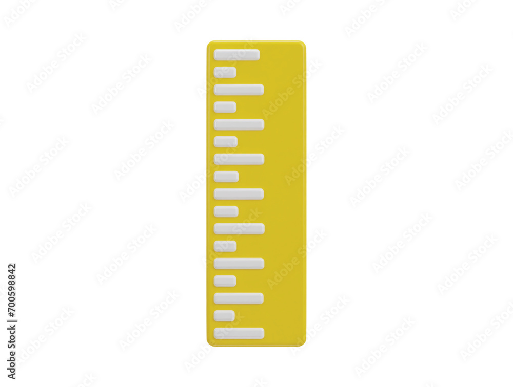 3d ruler icon 3d ruler icon