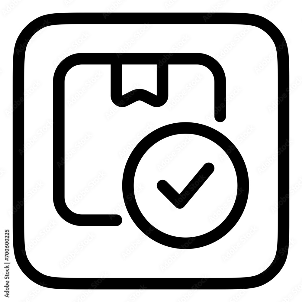 Editable package check vector icon. Shipping, delivery, e-commerce, transport, logistics. Part of a big icon set family. Perfect for web and app interfaces, presentations, infographics, etc Editable package check vector icon. Shipping, delivery, e-commerce, transport, logistics. Part of a big icon set family. Perfect for web and app interfaces, presentations, infographics, etc