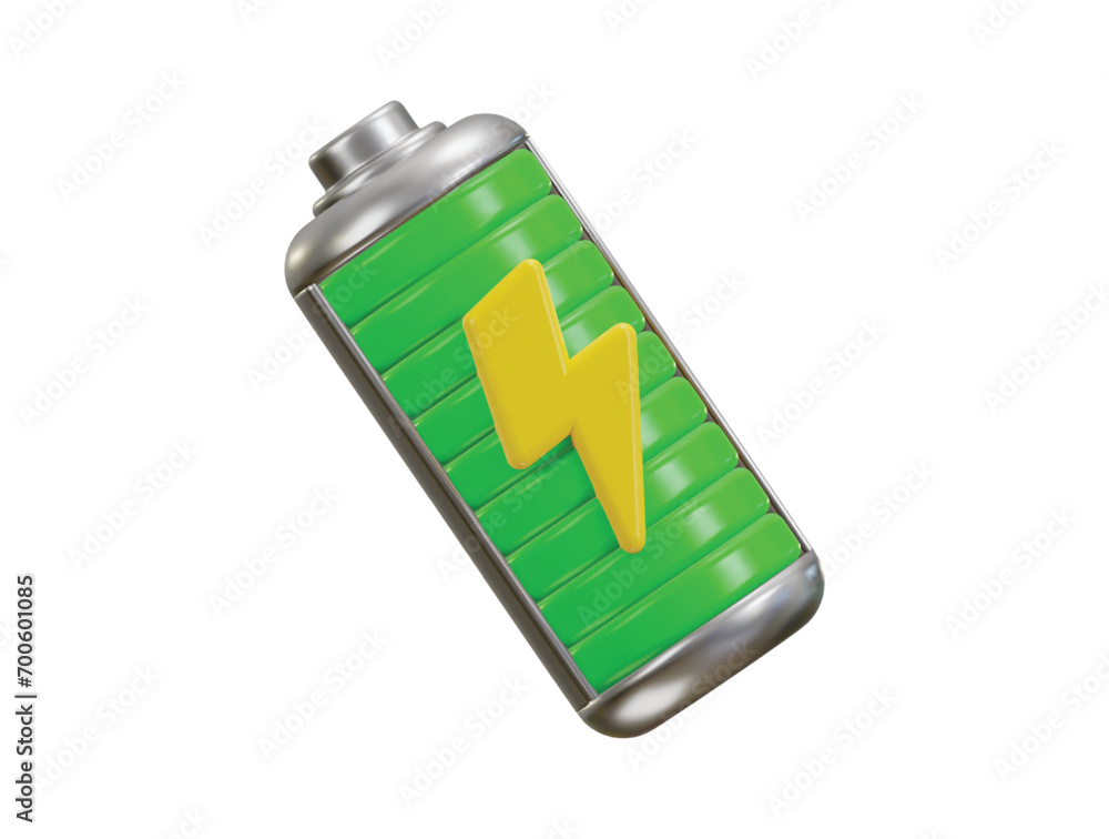 charging battery icon 3d rendering vector illustration charging battery icon 3d rendering vector illustration