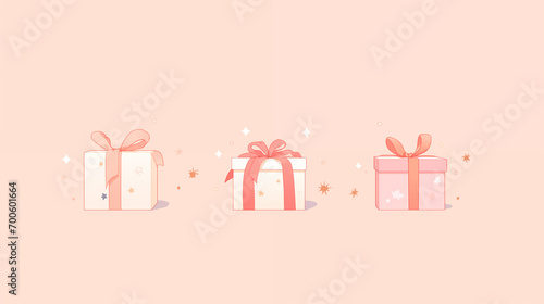 プレゼントボックスの壁紙素材