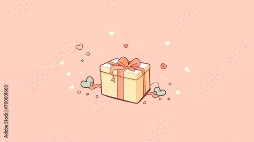 プレゼントボックスの壁紙素材