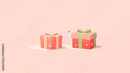 プレゼントボックスの壁紙素材