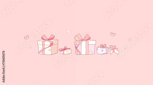 プレゼントボックスの壁紙素材