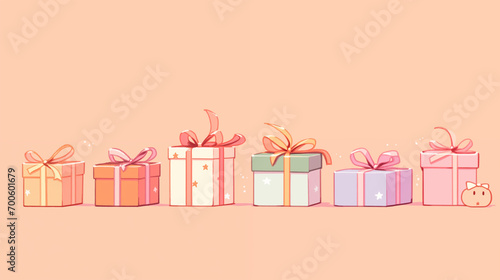 プレゼントボックスの壁紙素材