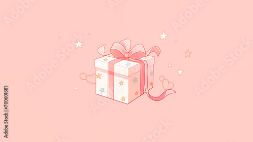 プレゼントボックスの壁紙素材
