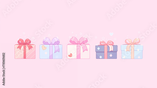 プレゼントボックスの壁紙素材