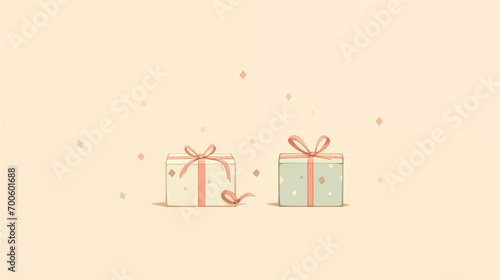 プレゼントボックスの壁紙素材