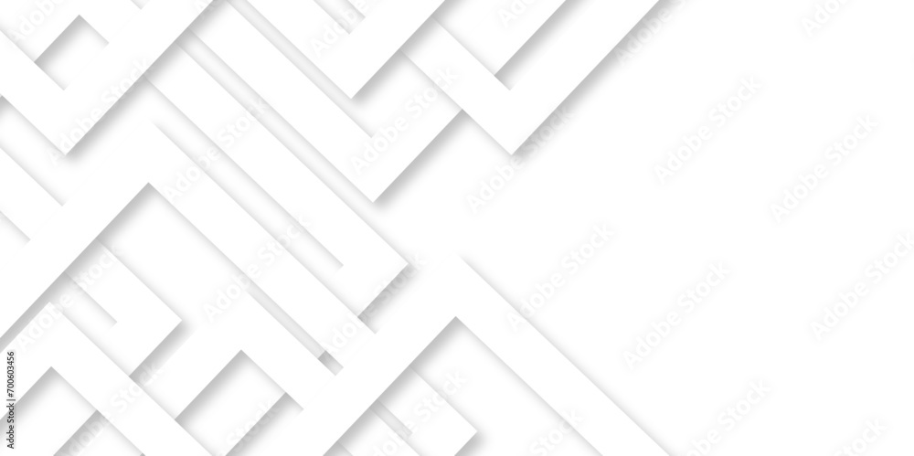 Abstract background with lines White background with diamond and triangle shapes layered in modern abstract pattern design Space design concept. Seamless technology line triangle  .