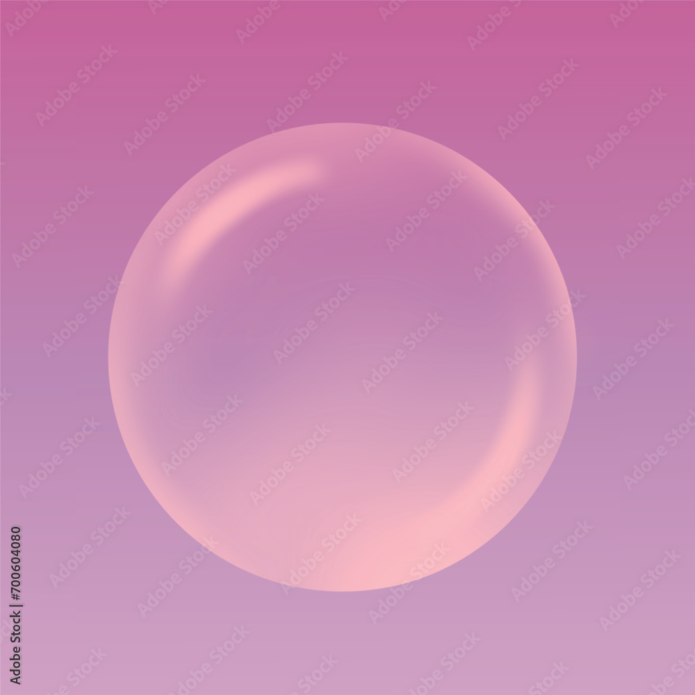 Transparent soap bubbles pink background Transparent soap bubbles pink background