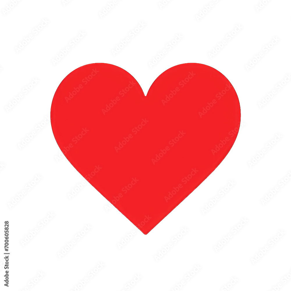 Heart, love, romance or valentine's day red png icon for apps and websites