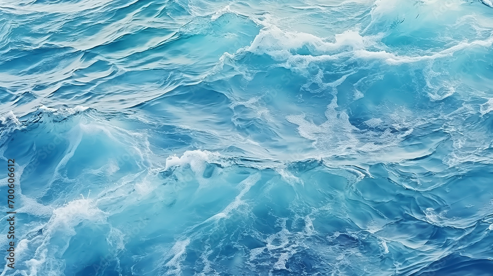 blue ocean small waves as background. top view, drone footage blue ocean small waves as background. top view, drone footage