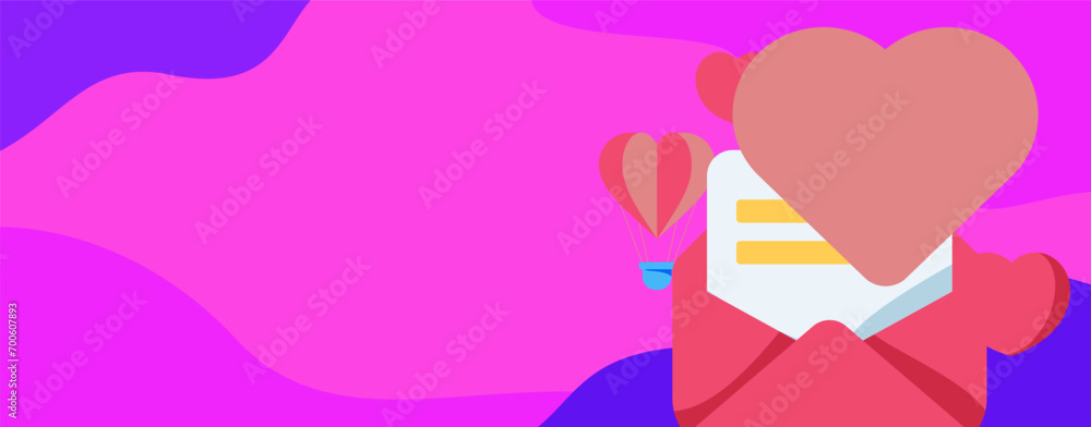 Happy Valentine's Day flat character vector concept business hand drawn illustration
