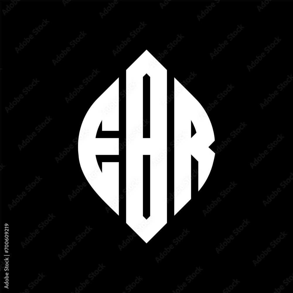 EBR circle letter logo design with circle and ellipse shape. EBR ellipse letters with typographic style. The three initials form a circle logo. EBR Circle Emblem Abstract Monogram Letter Mark Vector. EBR circle letter logo design with circle and ellipse shape. EBR ellipse letters with typographic style. The three initials form a circle logo. EBR Circle Emblem Abstract Monogram Letter Mark Vector.