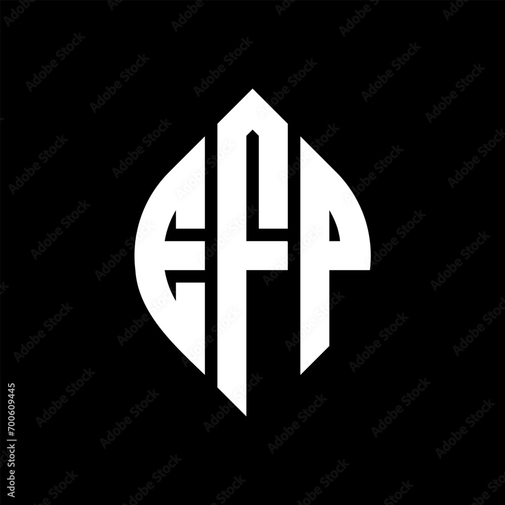 EFP circle letter logo design with circle and ellipse shape. EFP ellipse letters with typographic style. The three initials form a circle logo. EFP Circle Emblem Abstract Monogram Letter Mark Vector. EFP circle letter logo design with circle and ellipse shape. EFP ellipse letters with typographic style. The three initials form a circle logo. EFP Circle Emblem Abstract Monogram Letter Mark Vector.