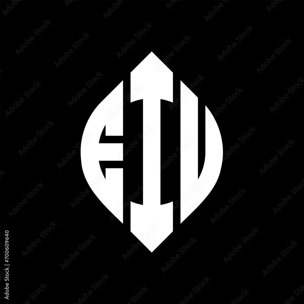 EIU circle letter logo design with circle and ellipse shape. EIU ellipse letters with typographic style. The three initials form a circle logo. EIU Circle Emblem Abstract Monogram Letter Mark Vector. EIU circle letter logo design with circle and ellipse shape. EIU ellipse letters with typographic style. The three initials form a circle logo. EIU Circle Emblem Abstract Monogram Letter Mark Vector.