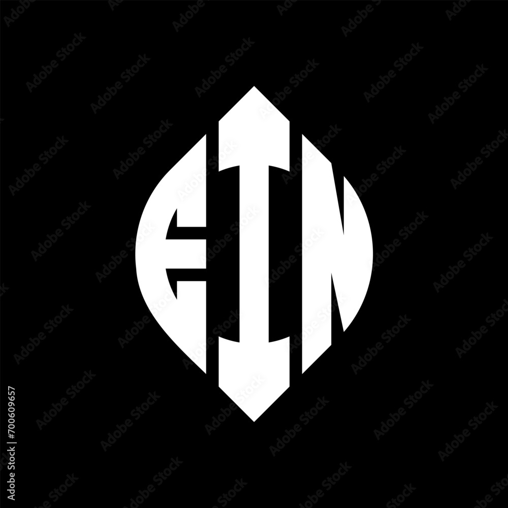 EIN circle letter logo design with circle and ellipse shape. EIN ellipse letters with typographic style. The three initials form a circle logo. EIN Circle Emblem Abstract Monogram Letter Mark Vector. EIN circle letter logo design with circle and ellipse shape. EIN ellipse letters with typographic style. The three initials form a circle logo. EIN Circle Emblem Abstract Monogram Letter Mark Vector.