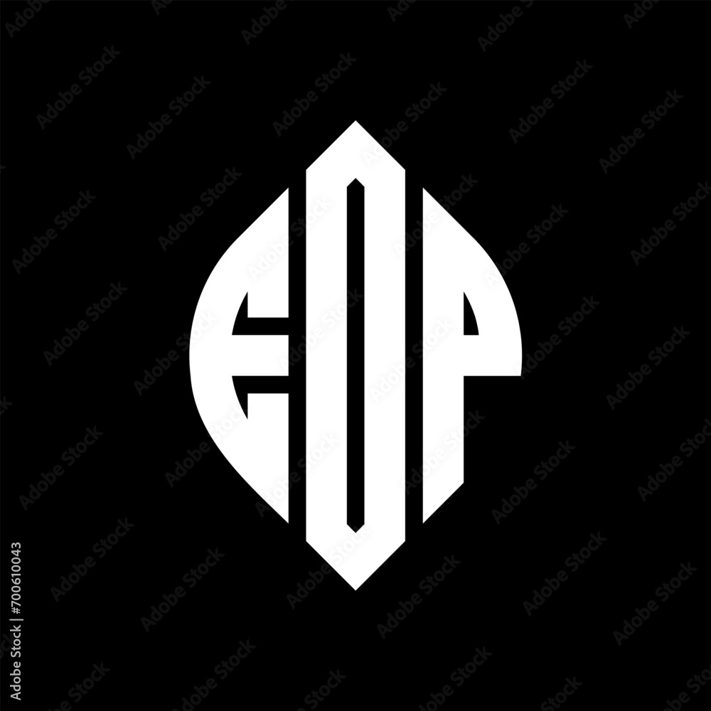 EOP circle letter logo design with circle and ellipse shape. EOP ellipse letters with typographic style. The three initials form a circle logo. EOP Circle Emblem Abstract Monogram Letter Mark Vector. EOP circle letter logo design with circle and ellipse shape. EOP ellipse letters with typographic style. The three initials form a circle logo. EOP Circle Emblem Abstract Monogram Letter Mark Vector.