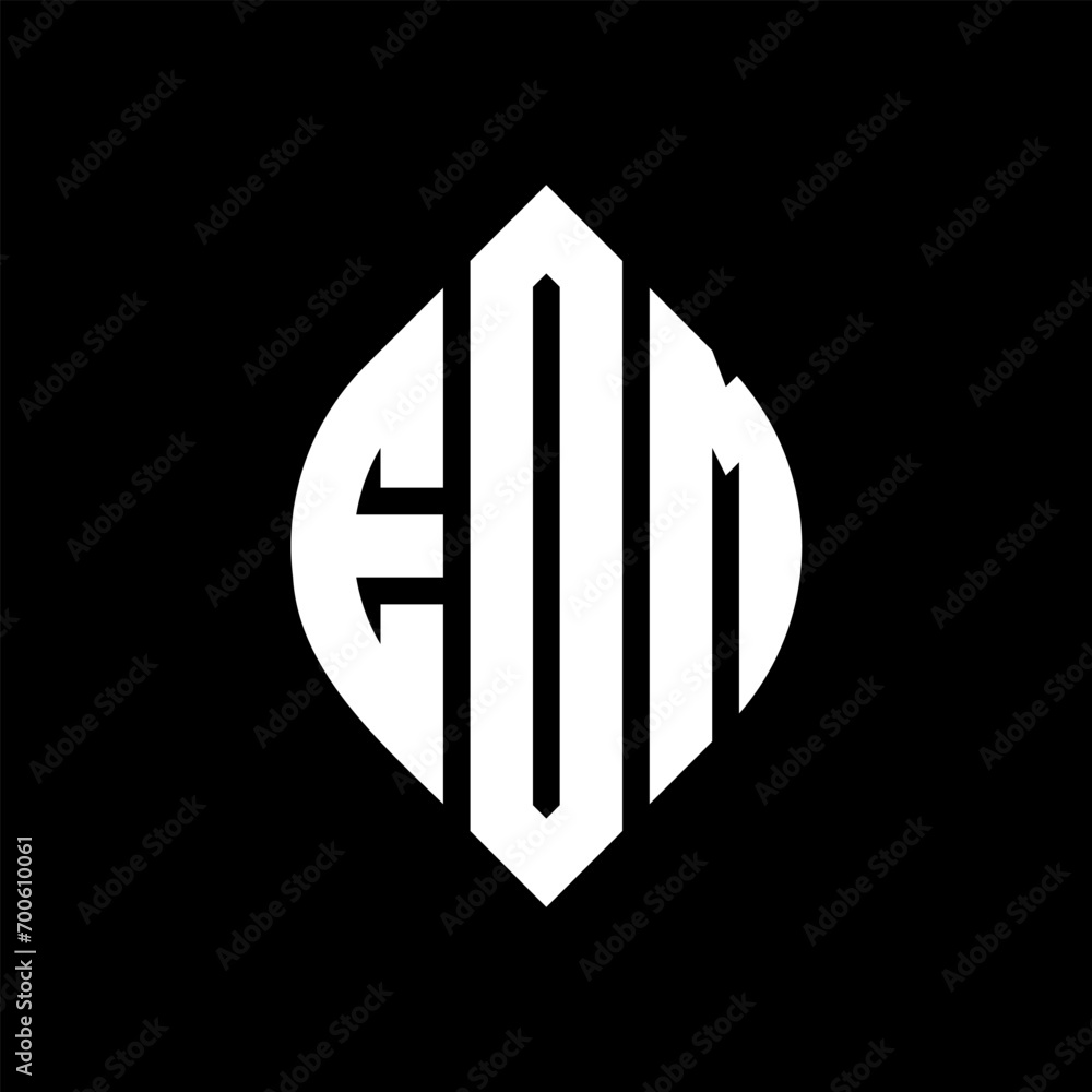 EOM circle letter logo design with circle and ellipse shape. EOM ellipse letters with typographic style. The three initials form a circle logo. EOM Circle Emblem Abstract Monogram Letter Mark Vector. EOM circle letter logo design with circle and ellipse shape. EOM ellipse letters with typographic style. The three initials form a circle logo. EOM Circle Emblem Abstract Monogram Letter Mark Vector.