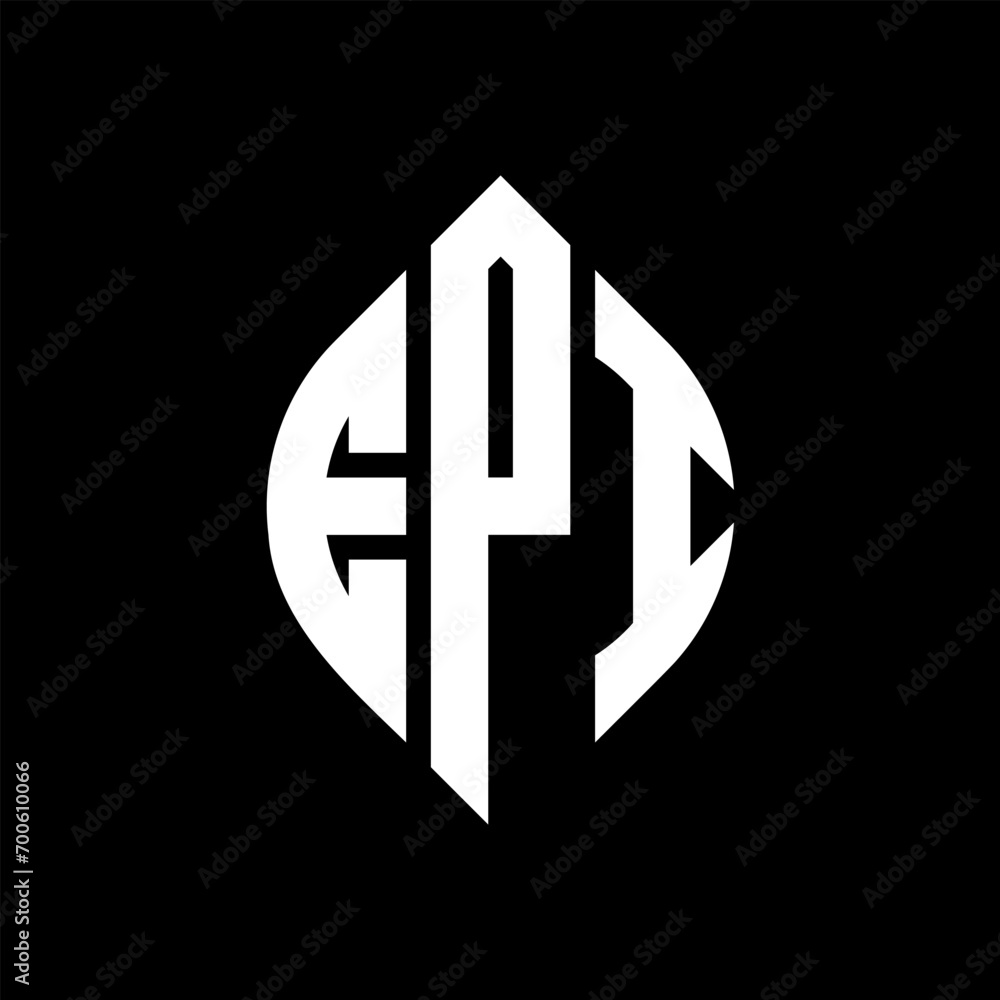 EPI circle letter logo design with circle and ellipse shape. EPI ellipse letters with typographic style. The three initials form a circle logo. EPI Circle Emblem Abstract Monogram Letter Mark Vector. EPI circle letter logo design with circle and ellipse shape. EPI ellipse letters with typographic style. The three initials form a circle logo. EPI Circle Emblem Abstract Monogram Letter Mark Vector.