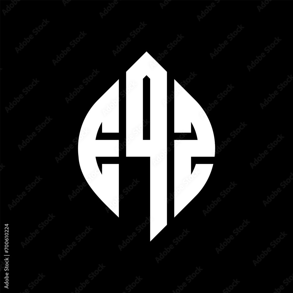 EQZ circle letter logo design with circle and ellipse shape. EQZ ellipse letters with typographic style. The three initials form a circle logo. EQZ Circle Emblem Abstract Monogram Letter Mark Vector. EQZ circle letter logo design with circle and ellipse shape. EQZ ellipse letters with typographic style. The three initials form a circle logo. EQZ Circle Emblem Abstract Monogram Letter Mark Vector.