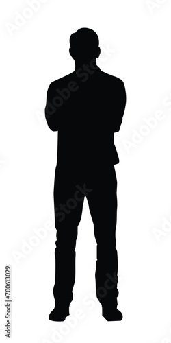 silhouette of a man standing full length