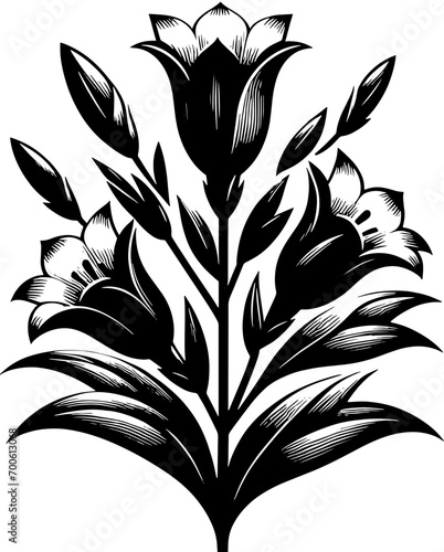 Gentianaceae plant icon 11