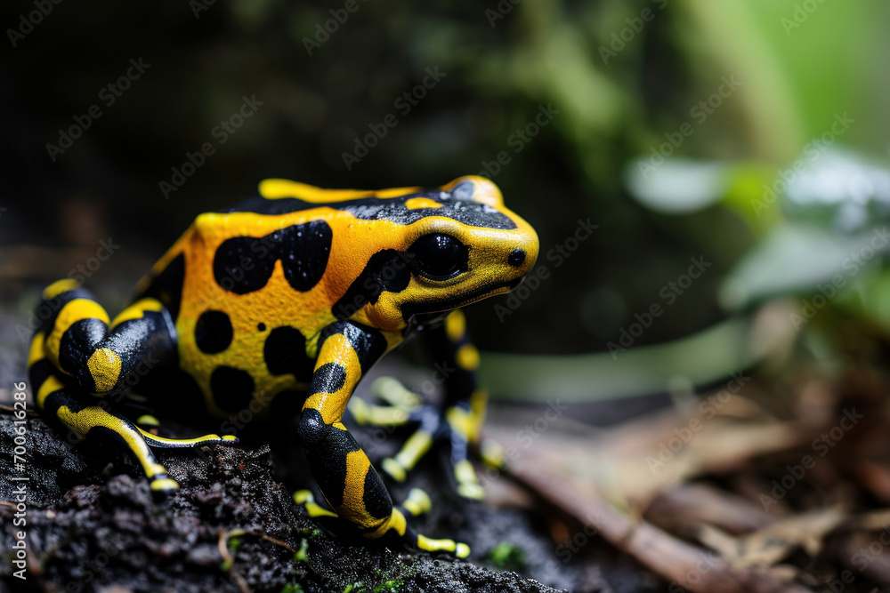 Fototapeta premium Yellow poison dart frog