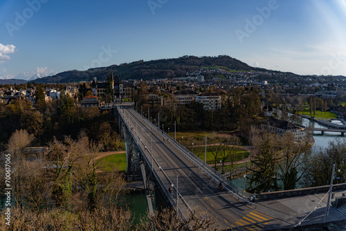 Kirchenfeld Bridge  Gurten  the Bernisches Historisches Museum and the Aare  Views of Bern