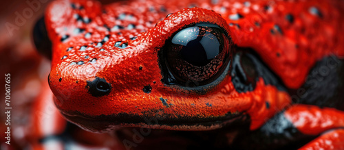 Red poison dart frog photo