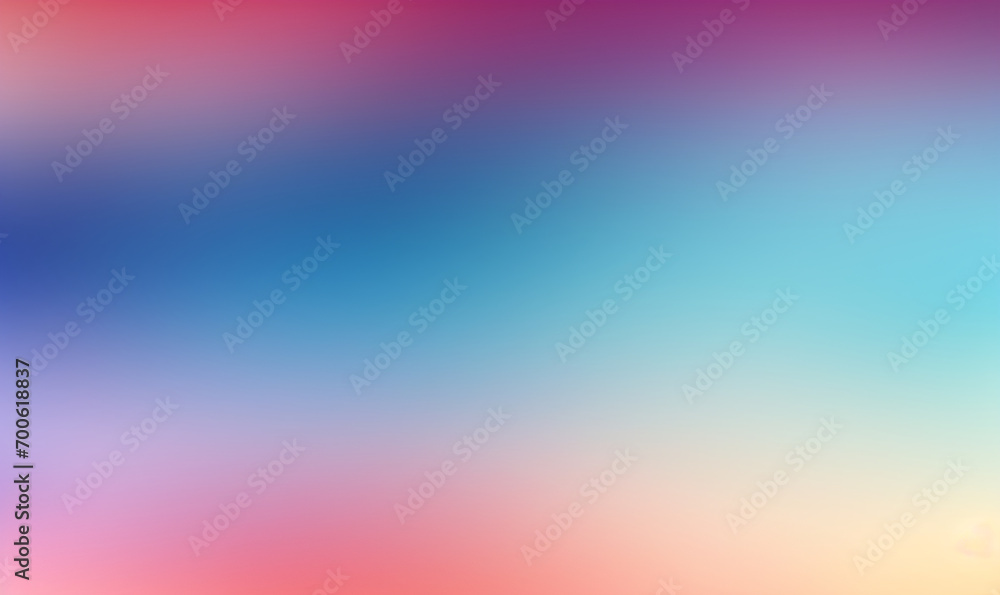 Gradient background smoothly blends pink, blue, and purple hues.