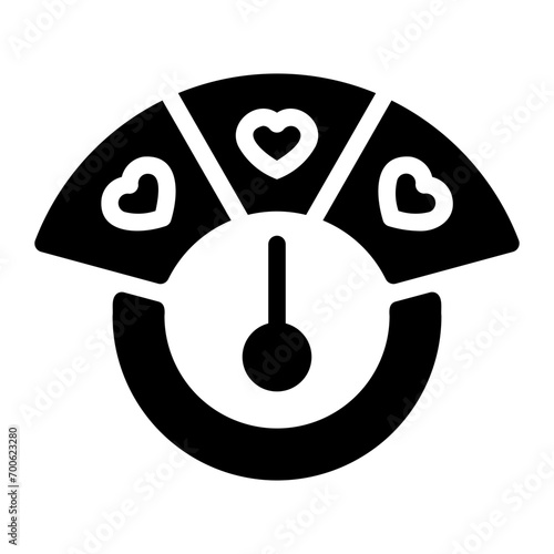 meter glyph icon