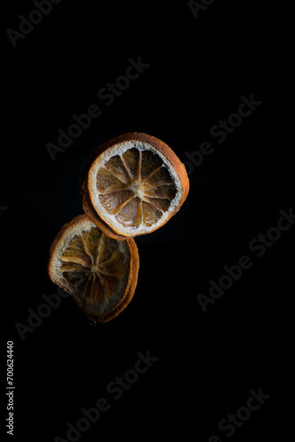 orange on black