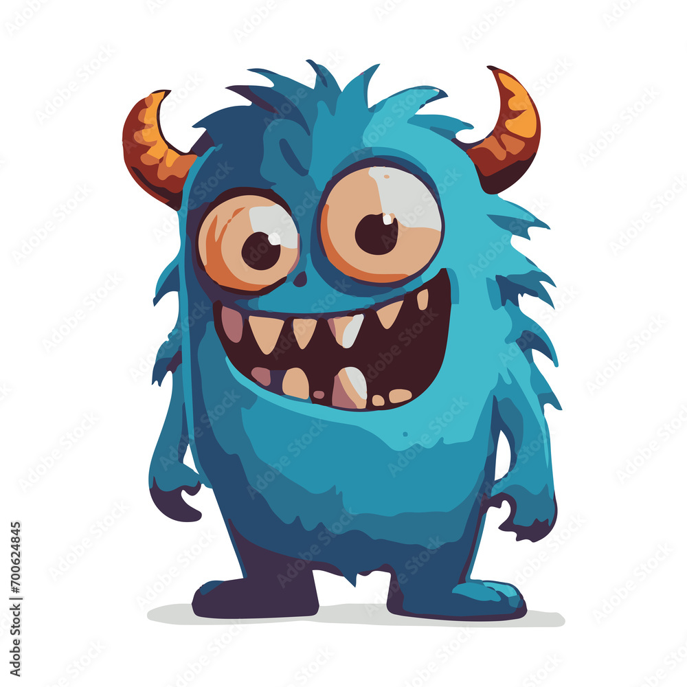 funny monster cartoon on pg transparant background funny monster cartoon on pg transparant background