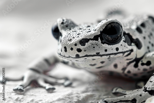 White poison dart frog photo